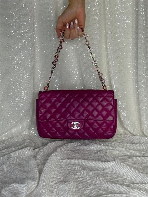 chanel valentine bag|chanel full flap bag.